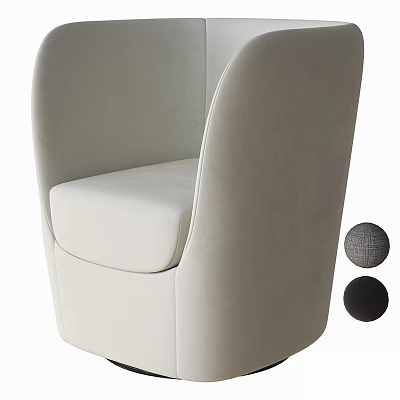 Modern Velvet Upholstered Accent Chair with Sleek Design and Multiple Color Options 3d model
