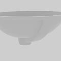 White Ceramic Oval Above Counter Basin With Smooth Surface Design