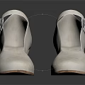 White Mary Jane Shoes With Buckle Strap And Medium Block Heel For Daily Casual Wear