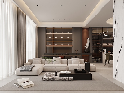 modern living room model