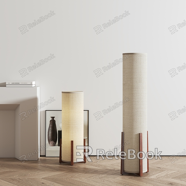 New Chinese floor lamp Zen floor lamp model