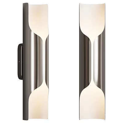 Modern Metal Wall Lamps With Curved Design And Soft Ambient Lighting 3d model