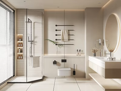 Modern toilet 3d model