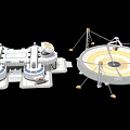 Modern Lunar Base Space Equipment 3d model