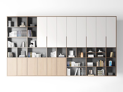 Modern bookcase 3d model