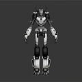 Futuristic Mechanical Robot Character 3D Design With Sleek Structure And Metallic Joints 3d model