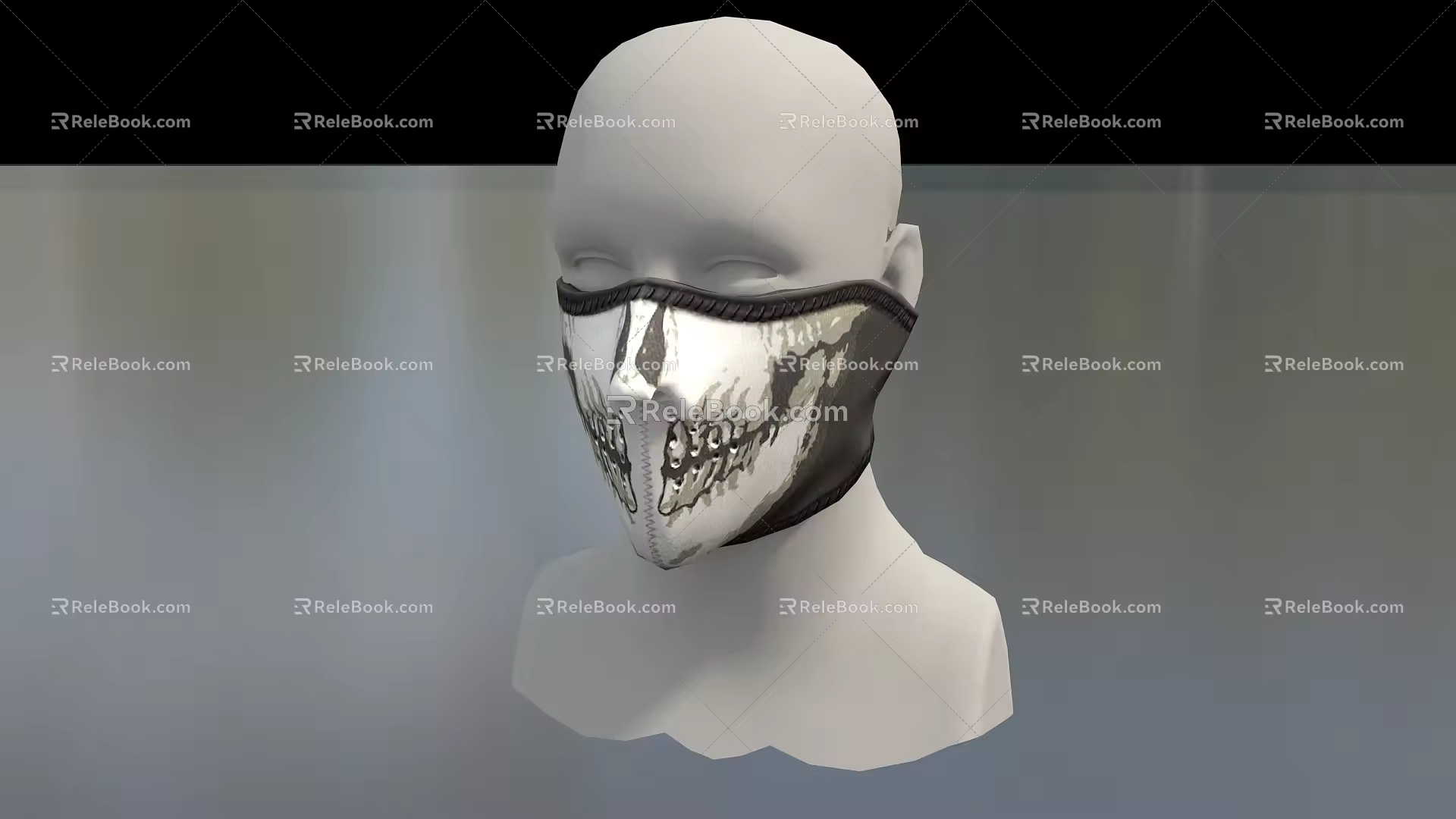 Mask Fashion Mask Fashion Mask Gangster Mask Shrewd Bandit Mask Headgear Balaclava Hat Low Face Low Number Low Model Simple Model Game Realistic 3d model