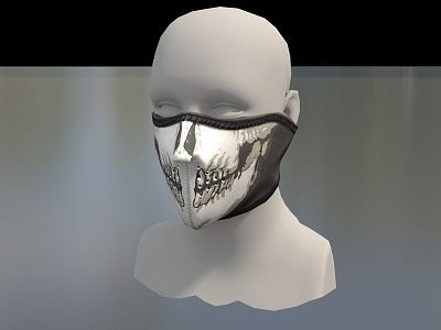 Mask Fashion Mask Fashion Mask Gangster Mask Shrewd Bandit Mask Headgear Balaclava Hat Low Face Low Number Low Model Simple Model Game Realistic 3d model