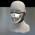 Mask Fashion Mask Fashion Mask Gangster Mask Shrewd Bandit Mask Headgear Balaclava Hat Low Face Low Number Low Model Simple Model Game Realistic 3d model