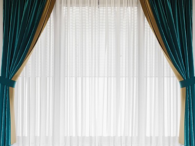 Modern curtains 3d model