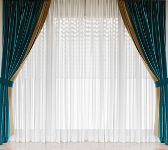 Modern curtains 3d model