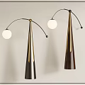 Floor lamp combination 3d model