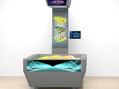 Commercial Arcade Gaming Equipment With Modern Digital Display And Vibrant Graphics 3d model