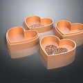 Modern Gift Box Heart-shaped Gift Box Gift Box 3d model