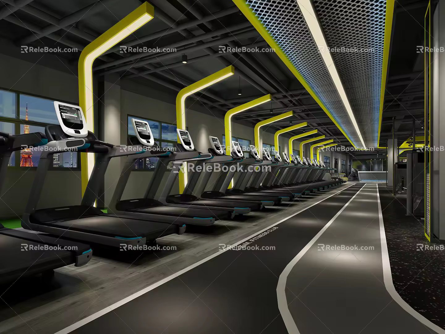 Modern Gym 3d model