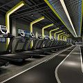 Modern Gym 3d model