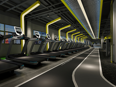 Modern Gym 3d model