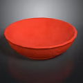 Vibrant Red Bowl As Essential Household Item For Daily Kitchen Use