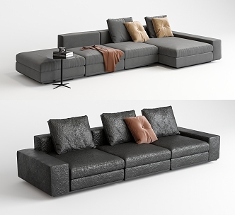 Modern Combination Sofa Multiplayer Sofa 3d model