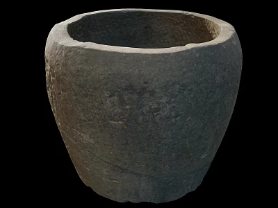 Handcrafted Ceramic Vessel With Textured Surface Wide Mouthed Design And Earthy Tone 3d model