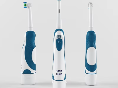 Electric Toothbrushes For Daily Oral Hygiene With Modern Design And Comfortable Grip 3d model