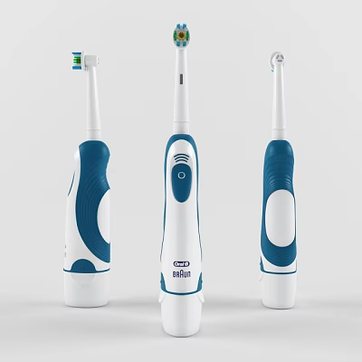 Electric Toothbrushes For Daily Oral Hygiene With Modern Design And Comfortable Grip 3d model