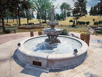 modern fountain model