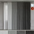 Elegant Different Color Curtains in White Gray Dark Gray for Modern Interior Window