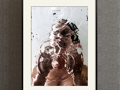 Modern abstract painting simple brown figure woman decorative painting model