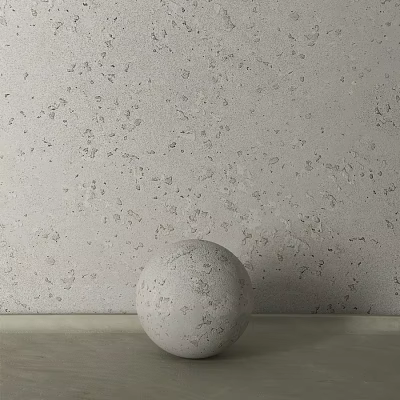 Decorative Sphere Component On Neutral Surface With Textured Wall Background 3d model