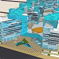 Modern Office Building Complex With Glass Facade And Connected Architectural Design