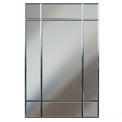 Modern Full Length Mirror With Sleek Metal Frame And Clear Reflection For Home Decor 3d model
