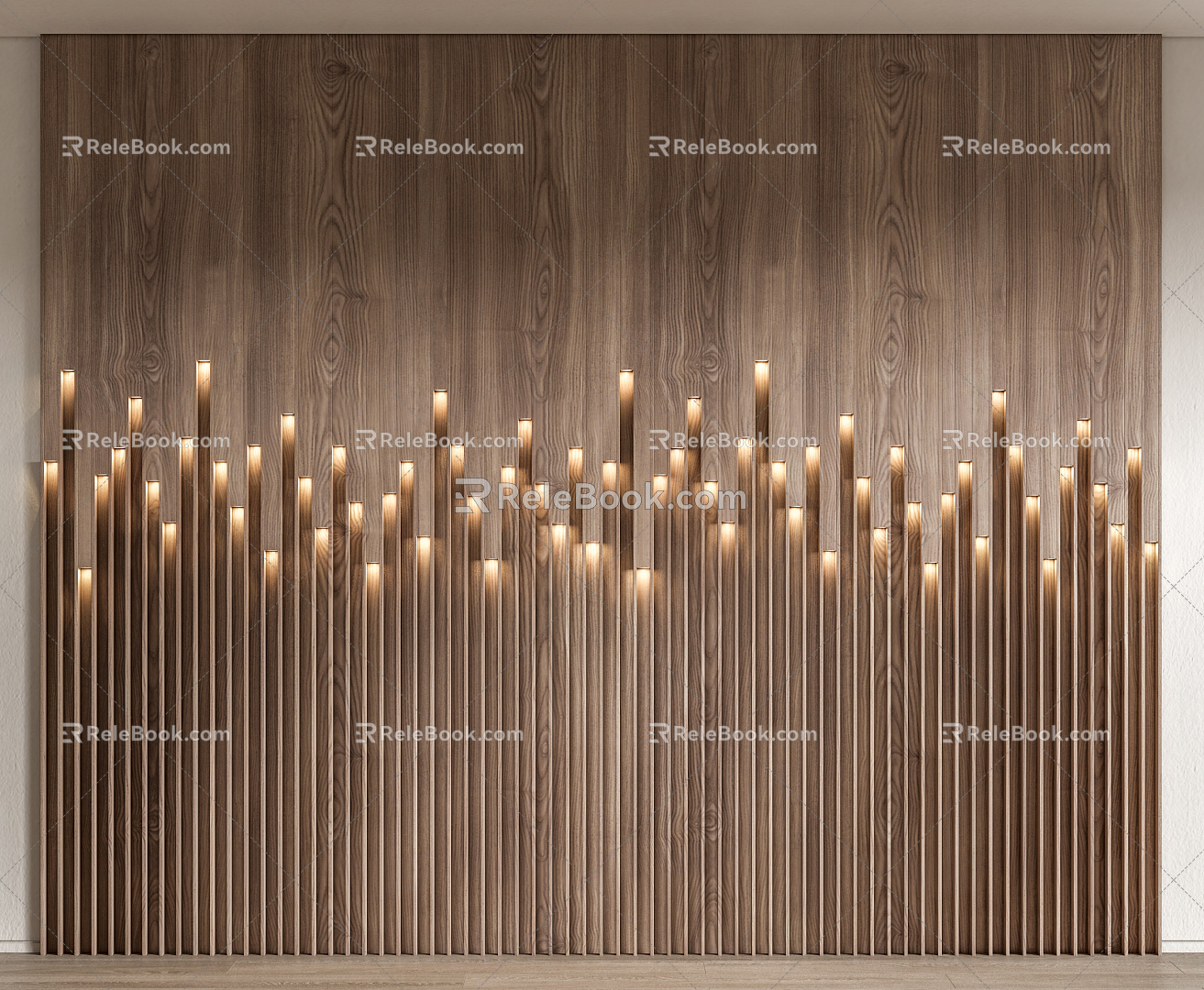 Modern Wall Panel Wood Grain Wall Panel model