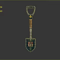 Durable Garden Shovel Hardware Tool With Wooden Handle And Metal Blade