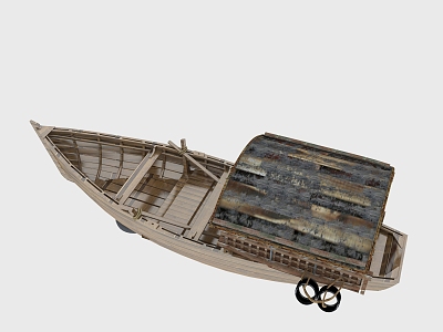 modern ship. 3d model