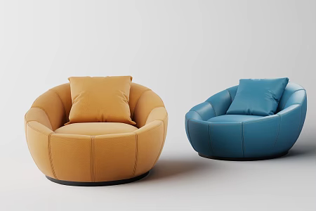Modern Simple Lazy Sofa 3d model