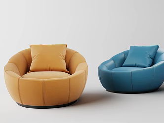 Modern Simple Lazy Sofa 3d model