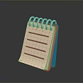 Spiral Bound Notebook with Red Lined Pages for Daily Use Essentials