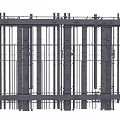 Ceiling Structure With Reinforced Steel Framework In Building Construction 3d model