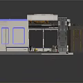 Industrial Machinery Structure With Metal Frame Control Panel Internal Components And Enclosure