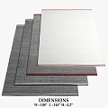Square Rugs With Textured Surface And Multiple Color Choices For Home Interior Decor