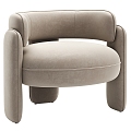 Modern Single Sofa Leisure Chair 3d model