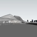 Modern Theatre Architecture Grand Theatre 3d model