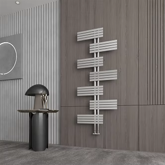 Modern heating pipe heating 3d model