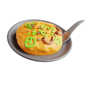 Modern Food Cartoon Food 3d model