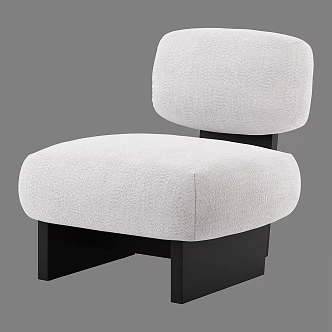 Modern Simple Single Sofa 3d model