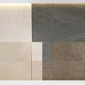 Different Colored Tile Components With Various Textures For Interior Decoration