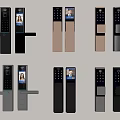Smart Door Handles With Facial Recognition Digital Keypad Multiple Colors Various Designs