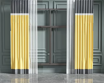 Curtains 3d model