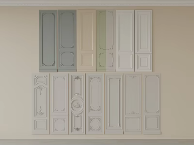Wide Range Of Wainscoting Panels With Unique Designs And Finishes 3d model